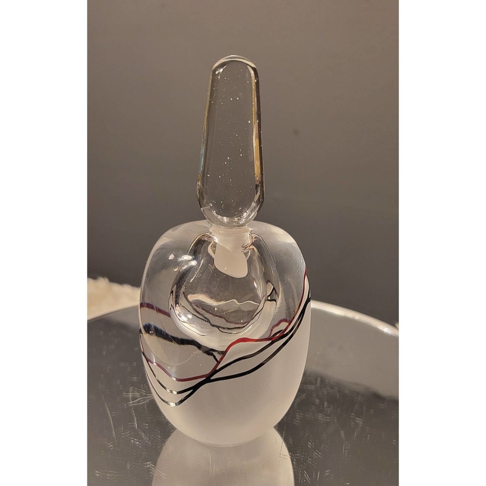 Signed Perfume Bottle Catherine Hough - England- British Studio Art Glass